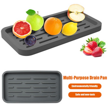 Load image into Gallery viewer, Kitchen Sink Storage Tray Sponge Holder Food Grade Silicone Drain Pan Sponge Brush Soap Dispenser Scrubber Fruit Use Accessories
