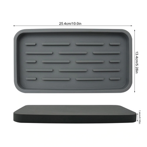 Kitchen Sink Storage Tray Sponge Holder Food Grade Silicone Drain Pan Sponge Brush Soap Dispenser Scrubber Fruit Use Accessories